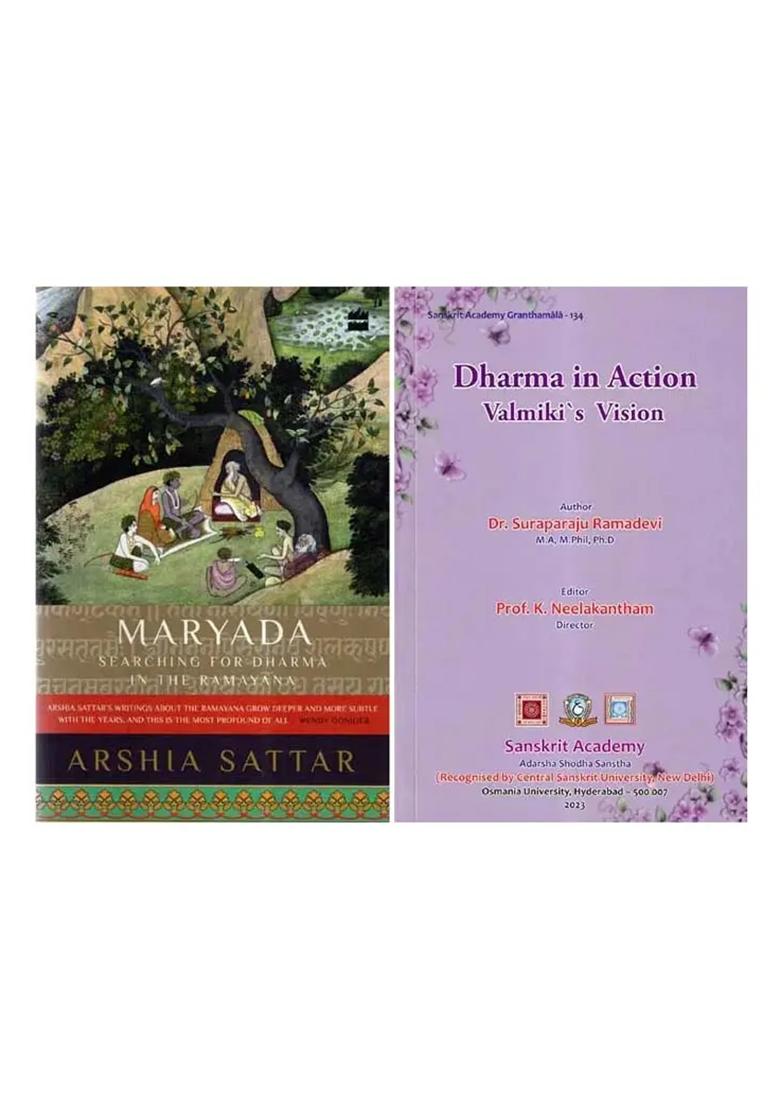 Dharma In Valmiki Ramayana (Set Of 2 Books) - Indya