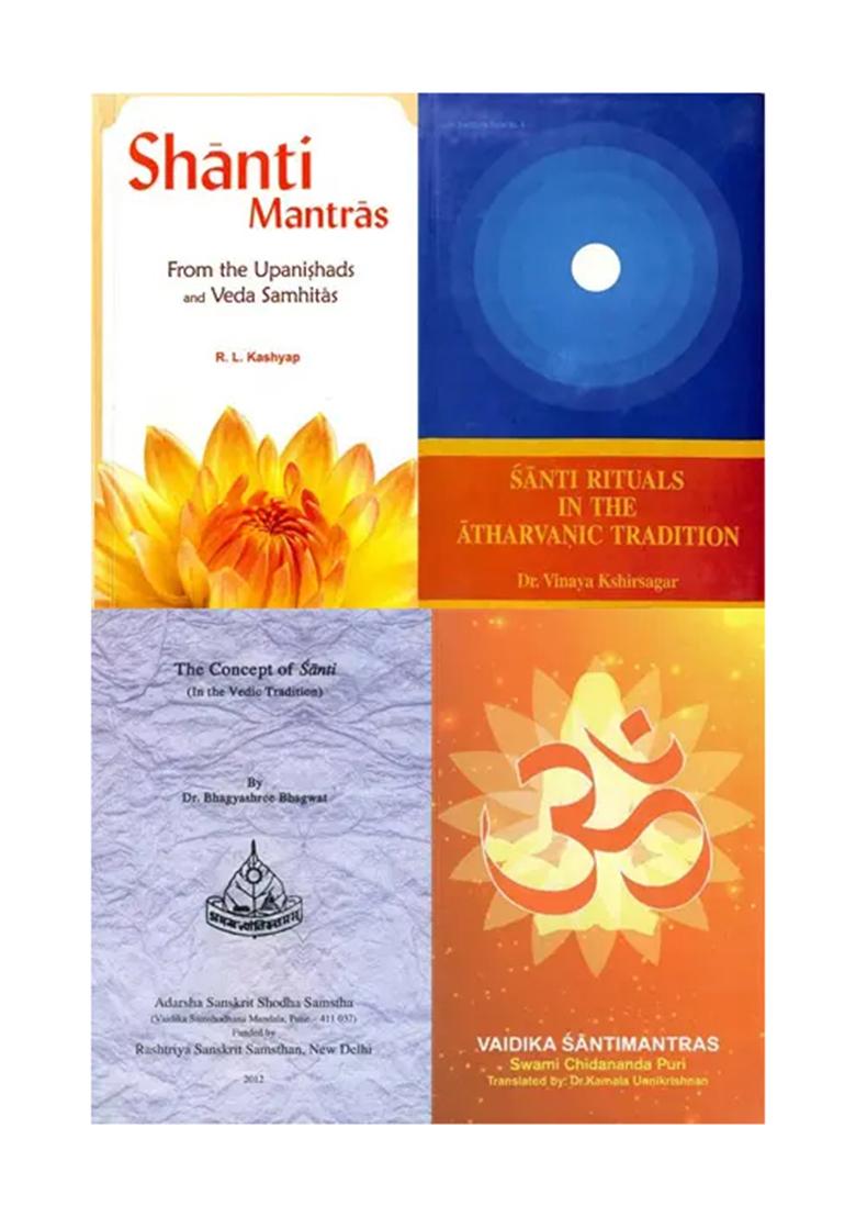 Shanti Mantras In The Vedas (Set Of 4 Books) - Indya