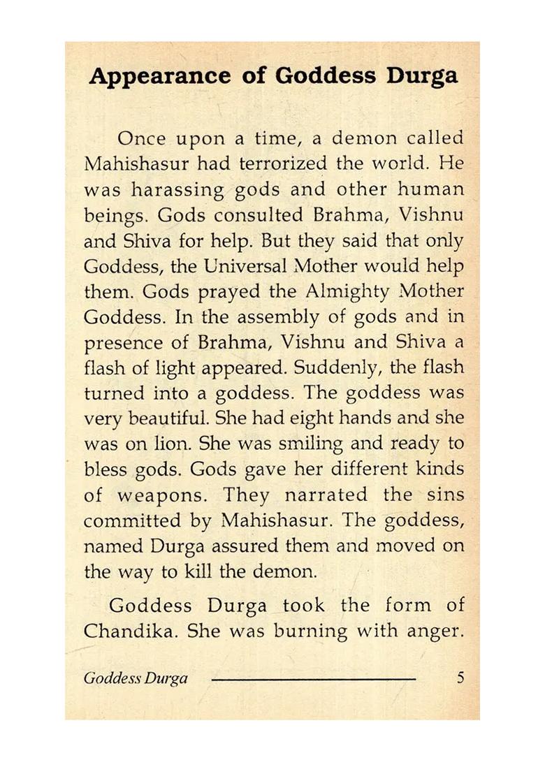 Goddess Durga- Gods & Goddesses Of India - Indya