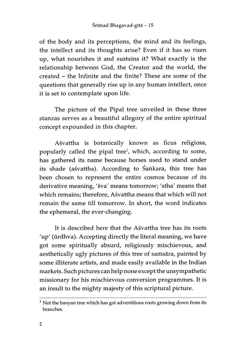 Shrimad Bhagavad Gita: The Supreme Spirit (Chapter 15) - Indya