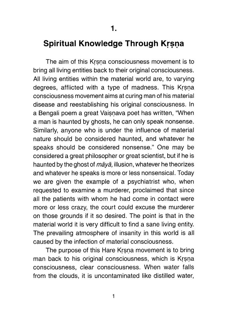 Matchless Gift- Krsna Consciousness - Indya