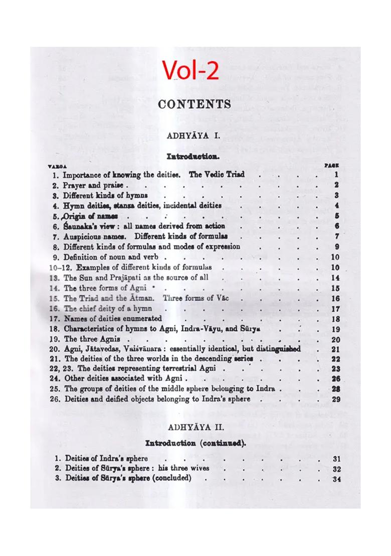 The Brhad-Devata: A Summary Of The Deities And Myths Of The Rgveda (Set Of 2 Volumes) - Indya