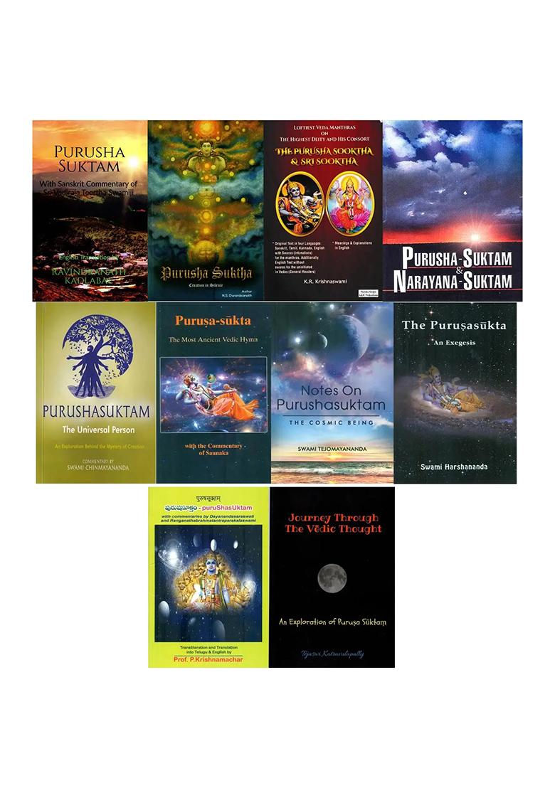 The Purusha Sukta: The Sukta Which Is Present In All The Vedas (Set Of 10 Books) - Indya