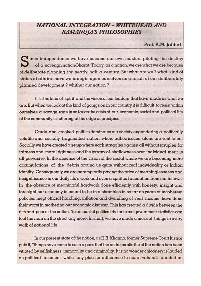 Tattvadipah- Journal Of Academy Of Sanskrit Research Volume-4 No. 1 January- June 1994 (An Old And Rare Book) - Indya