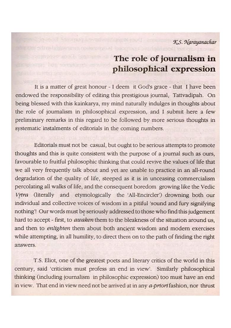 Tattvadipah- Journal Of Academy Of Sanskrit Research Volume-4 No. 1 January- June 1993 (An Old And Rare Book) - Indya