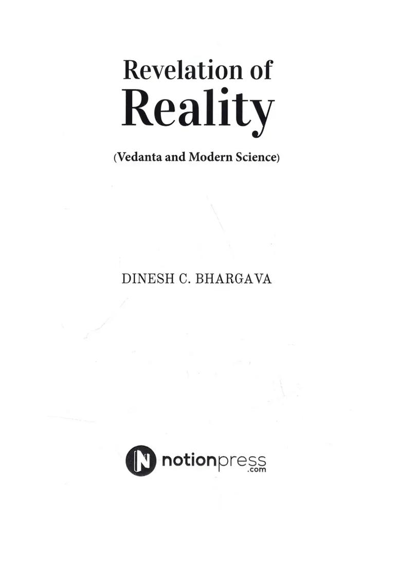 Revelation Of Reality (Vedanta And Modern Science) - Indya