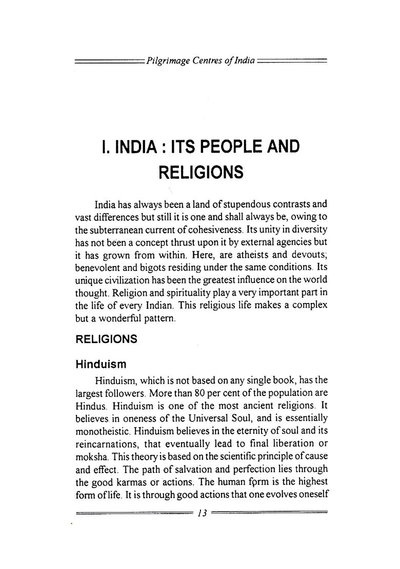 Pilgrimage Centres Of India - Indya