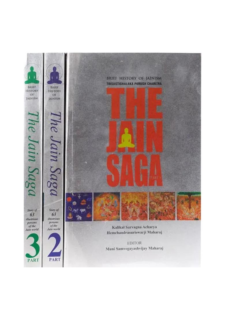 The Jain Saga: Brief History Of Jainism - Story Of 63 Illustrious Persons Of The Jain World (In Three Volumes) - Indya