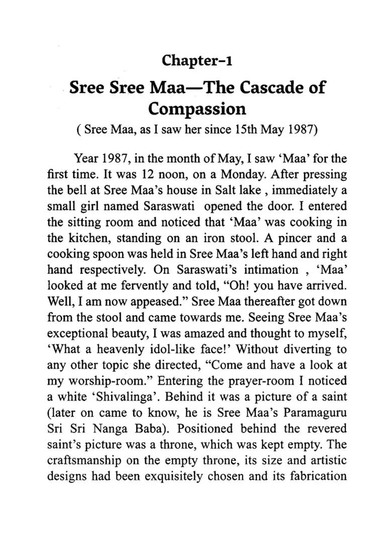 Unforgettable Divine Mother Sree Sree Maa Sharbani - Indya