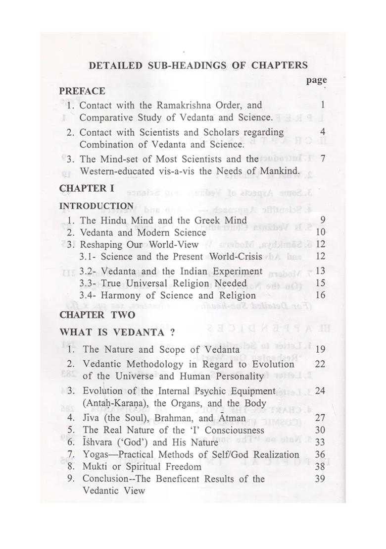 Vedanta-In The Context Of Modern Science (A Comparative Study) An Old And Rare Book - Indya