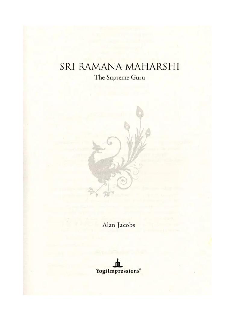 Sri Ramana Maharshi- The Supreme Guru - Indya