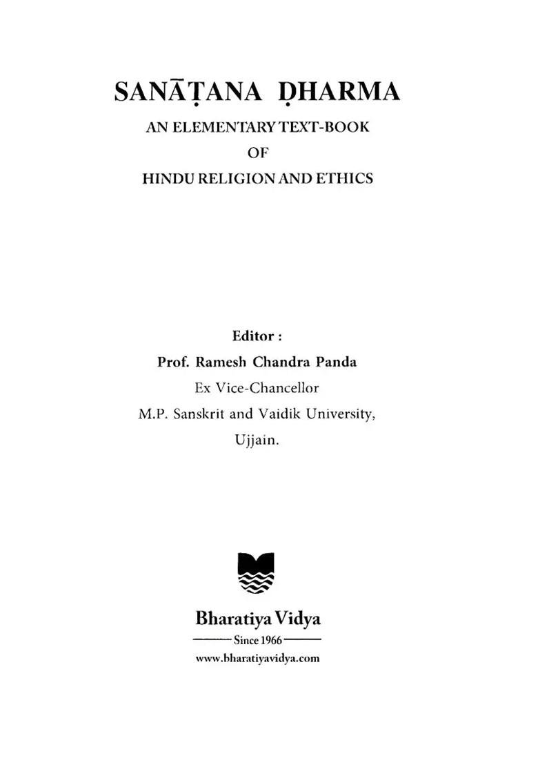 Sanatana Dharma: An Elementary Text-Book Of Hindu Religion And Ethics - Indya