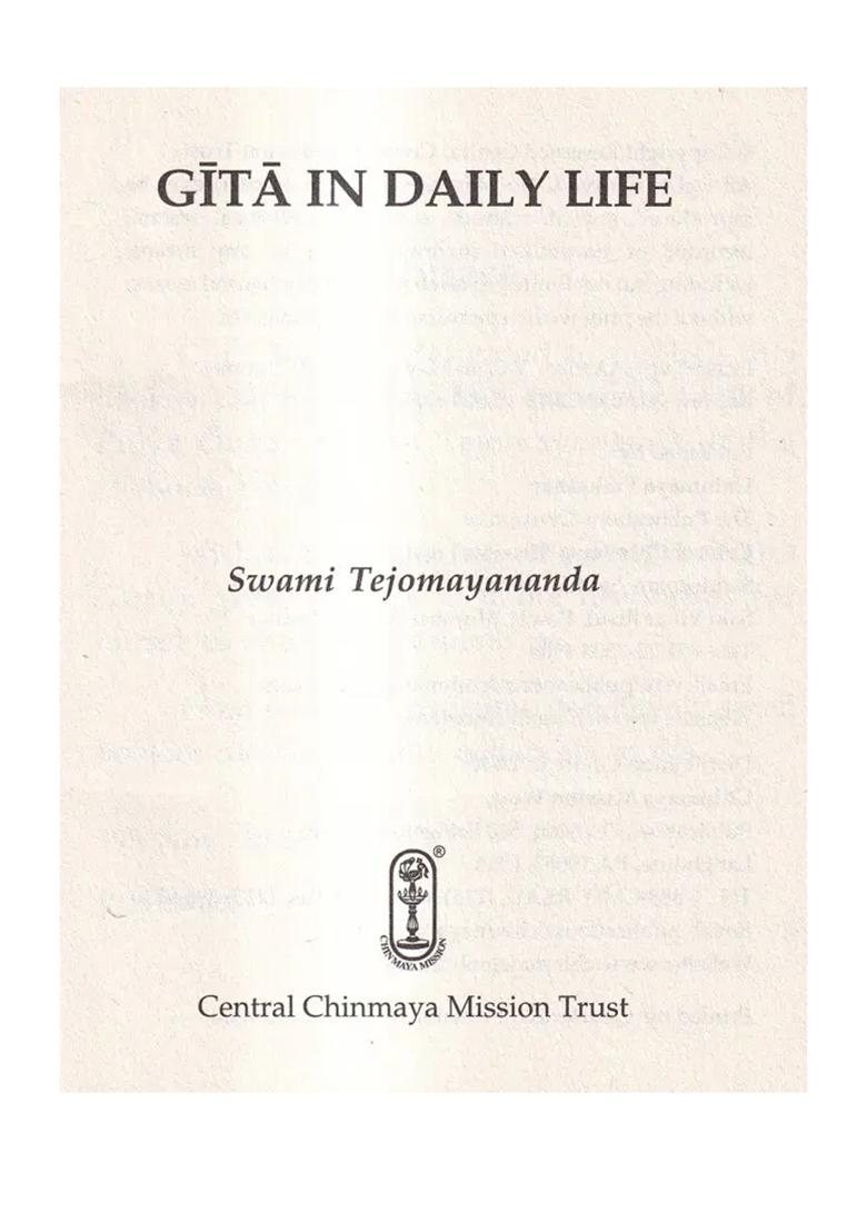 Geeta In Daily Life - Indya