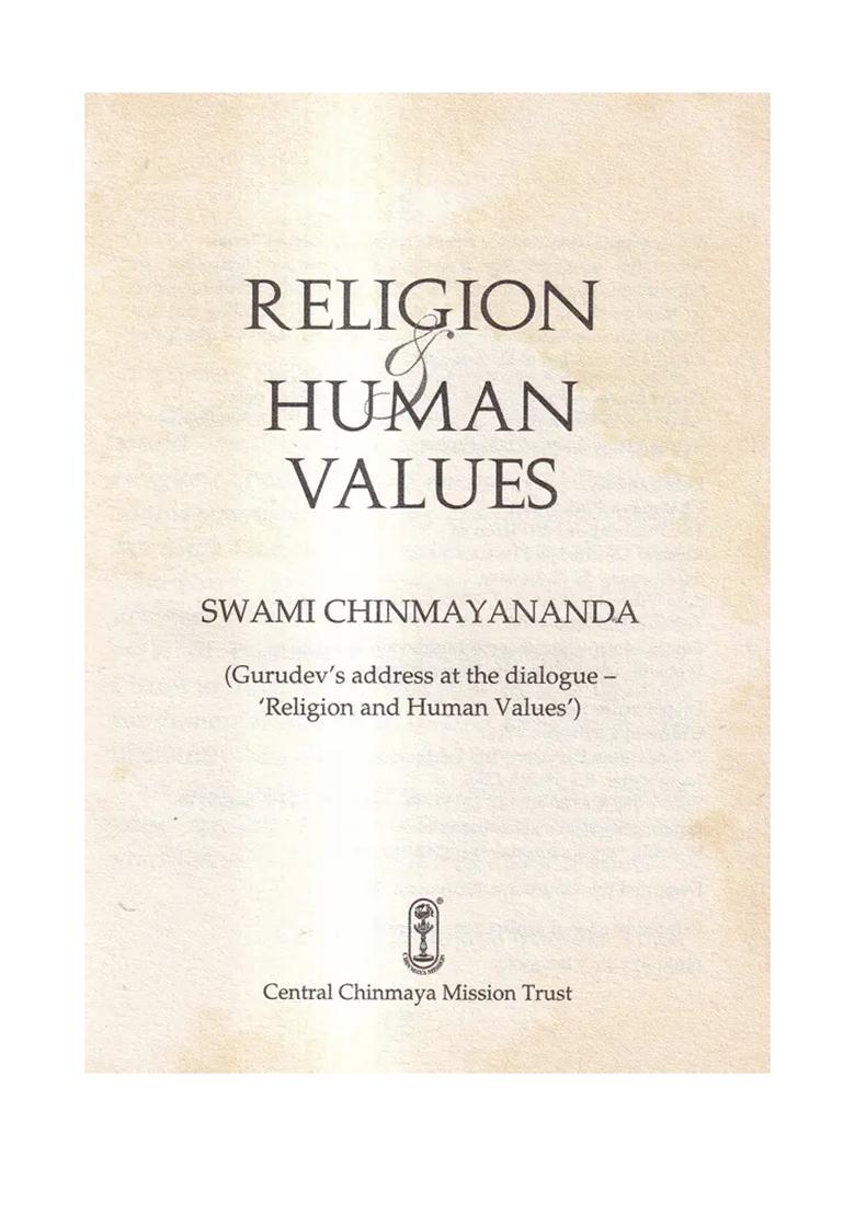 Religion Human Values - Indya