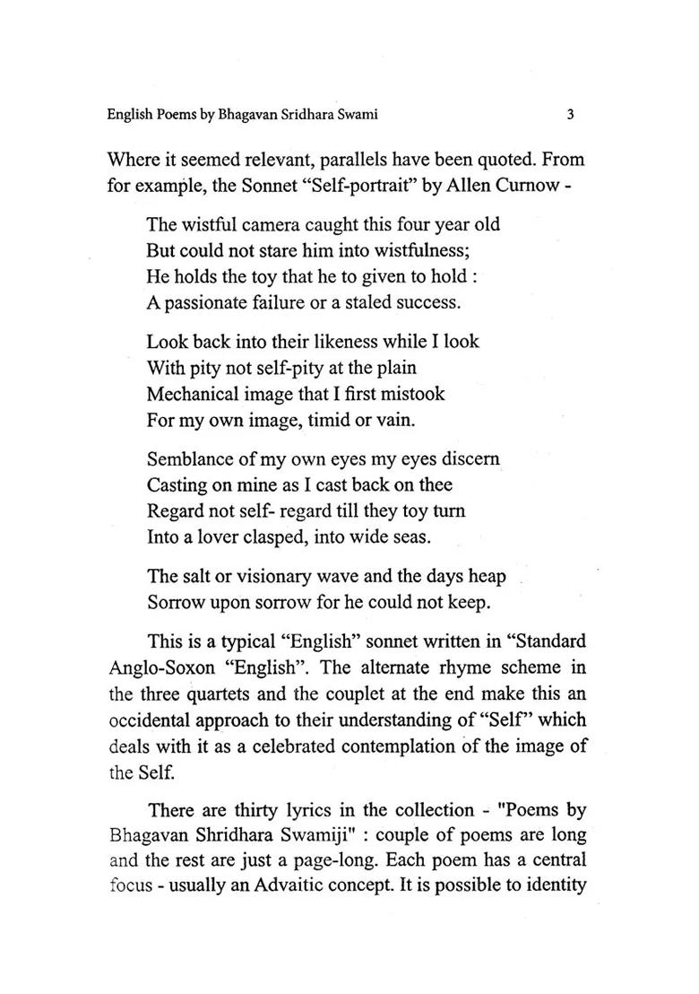 English Poems By Bhagawan Sridhara Swami A Commentary By S. Ramaswamy - Indya