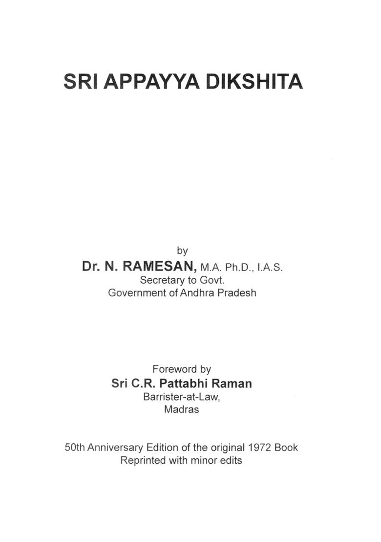 Sri Appayya Dikshita - Indya