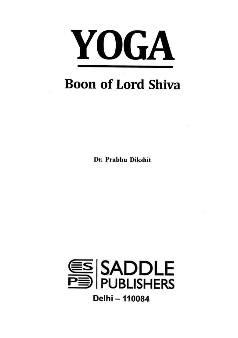 Yoga (Boon Of Lord Shiva) - Indya
