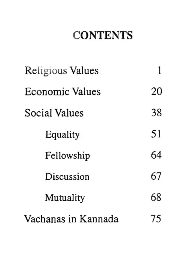 Human Values In Vachana Literature (An Old And Rare Book) - Indya