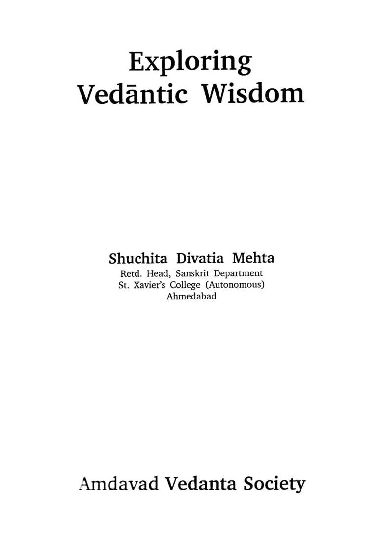 Exploring Vedantic Wisdom - Indya