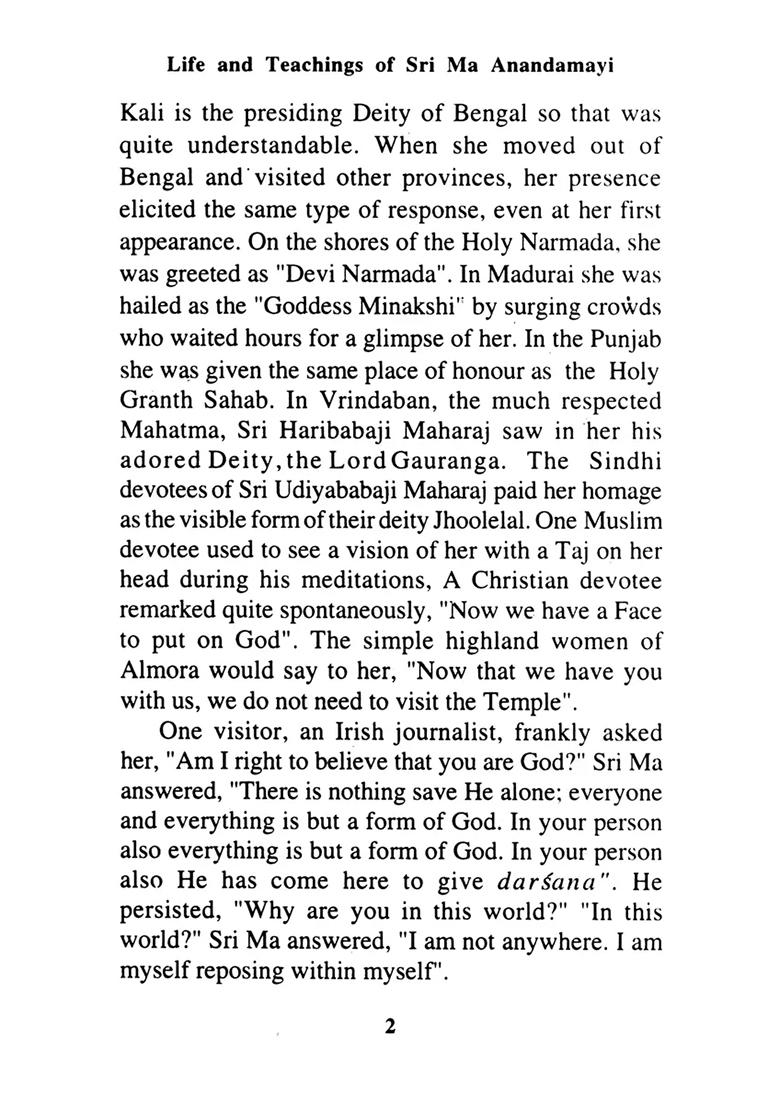 In Your Heart Is My Abode (Life And Teaching Of Sri Ma Anandamayi) - Indya