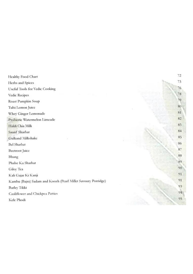 Back To Vedic Routes (Satvik Recipes For Healthy Life And Healthy Mind) - Indya