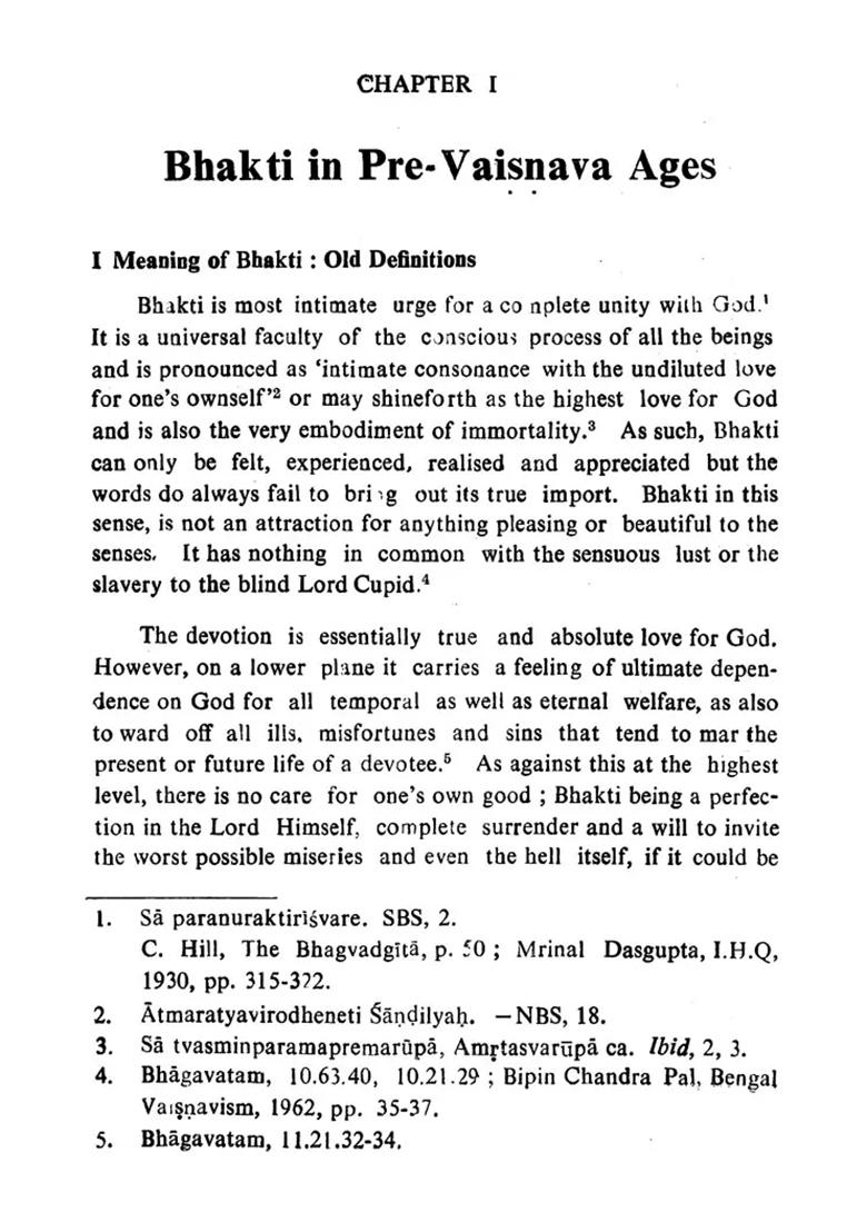 Bhakti In The Vaishnava Rasa - Sastra (An Old And Rare Book) - Indya