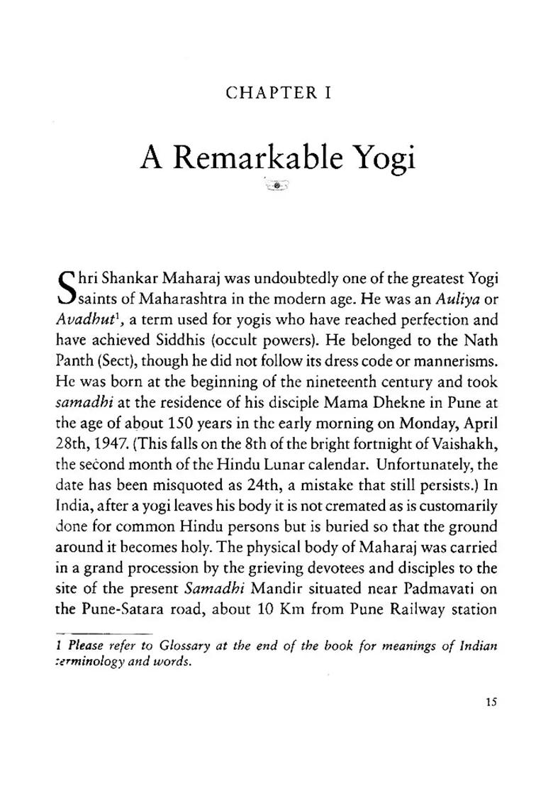 Yogiraj: The Life And Teachings Of Shri Shankar Maharaj - Indya