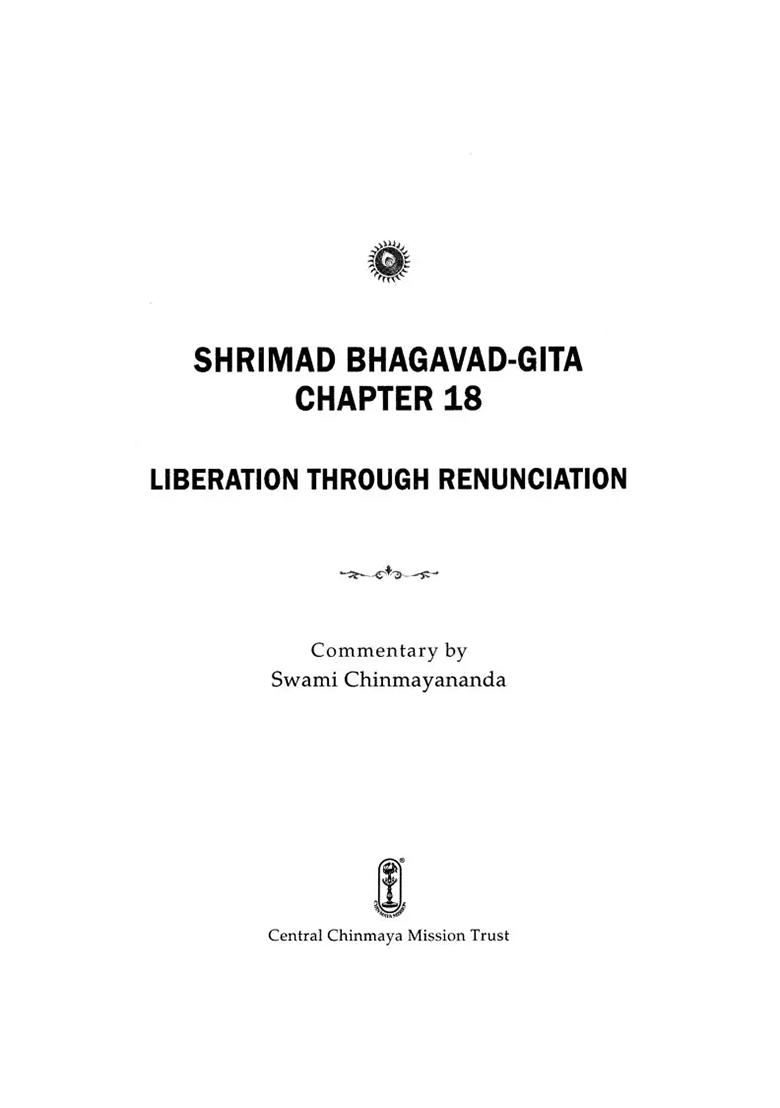 Shrimad Bhagavad Gita: Liberation Through Renunciation (Chapter 18) - Indya