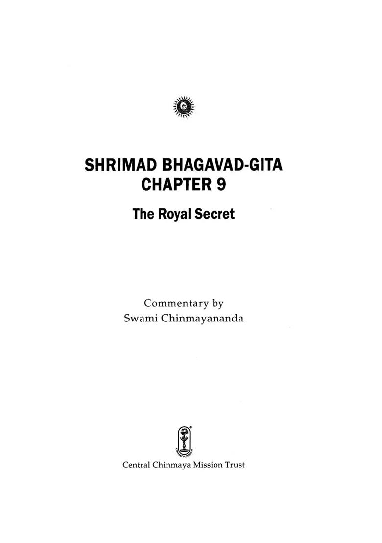 Shrimad Bhagavad Gita: The Royal Secret (Chapter 9) - Indya
