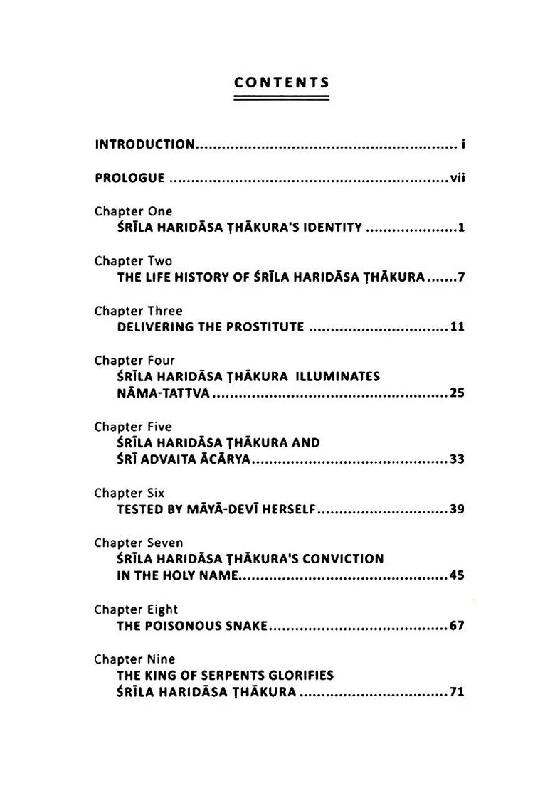 Namacharya Srila Haridasa Thakura (His Life And Teachings) - Indya