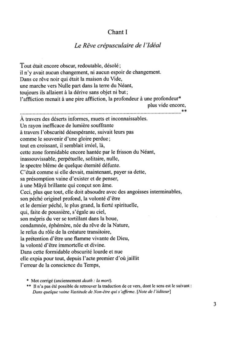 Savitri Passages Traduts Par La Mere: Savitri Passages Translated By The Mother (French) - Indya