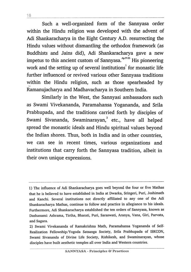 Sannyasa Principles & Practices- A Short Treatise On Hindu Monasticism - Indya