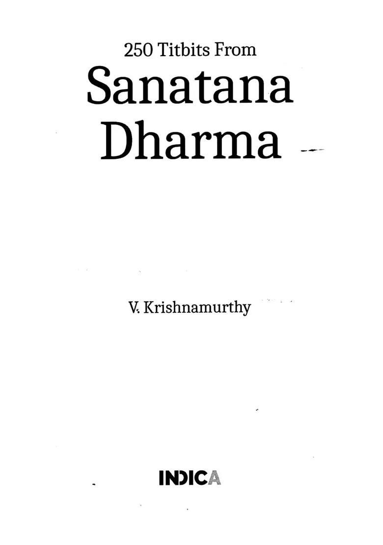 250 Titbits From Sanatana Dharma - Indya