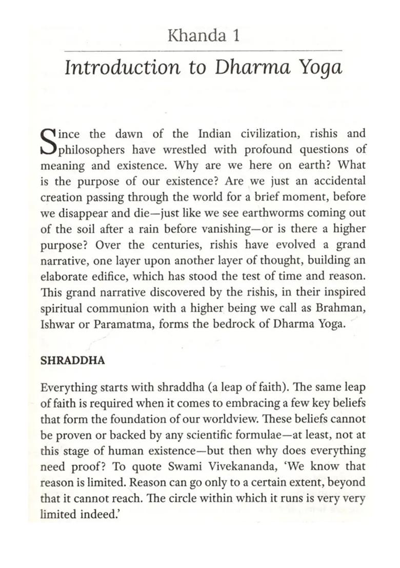 Dharma Yoga Beliefs And Practices In Hinduism (Volume-1) - Indya