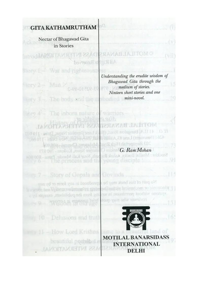 Gita Kathamrutham (Nectar Of Bhagavad Gita In Stories) - Indya