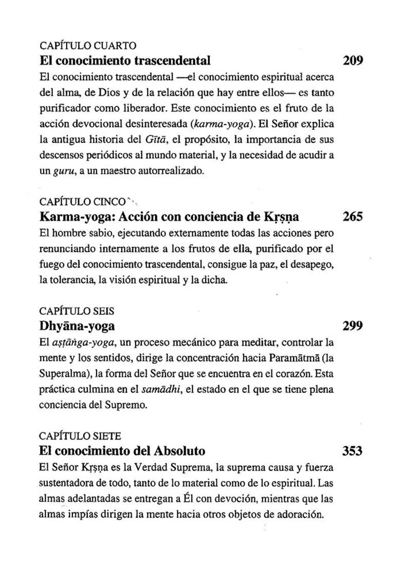 Bhagavad Gita Tal Como Es - Bhagavad Gita As It Is (In Spanish) - Indya