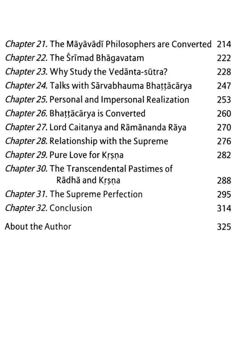 Teachings Of Lord Caitanya (The Golden Avatara) - Indya