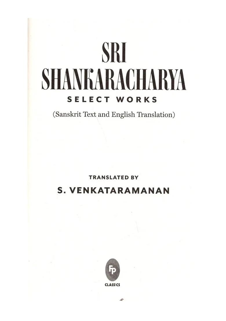Sri Shankaracharya Select Works - Indya
