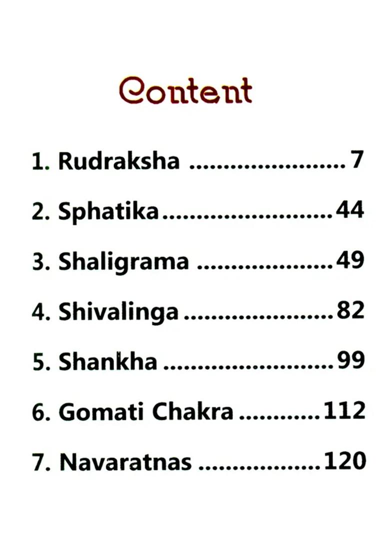 Rudraksha- Means Of Divine Grace (Sphatika, Shaligram,Shivalinga, Shankha, Gomati Chakra, Navaratna) - Indya