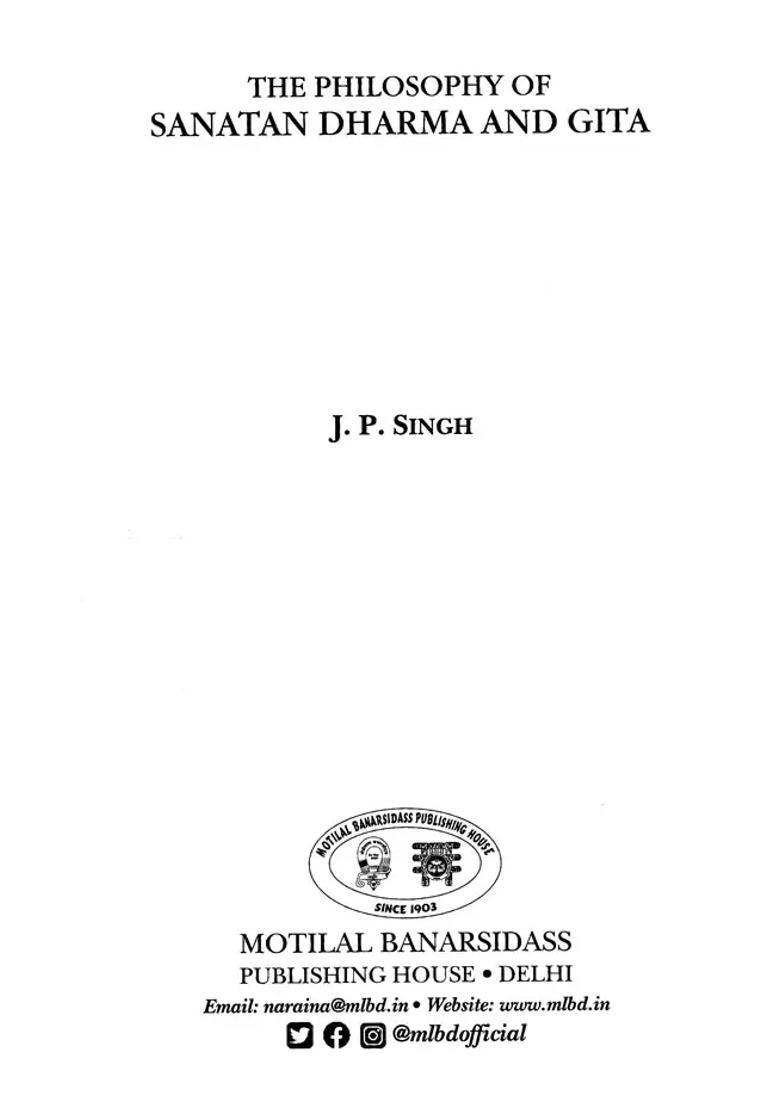 The Philosophy Of Sanatan Dharma And Gita - Indya