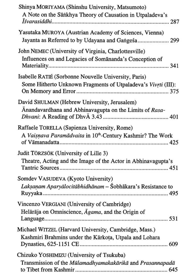 Around Abhinavagupta- Aspects Of The Intellectual History Of Kashmir From The Ninth To The Eleventh Century - Indya