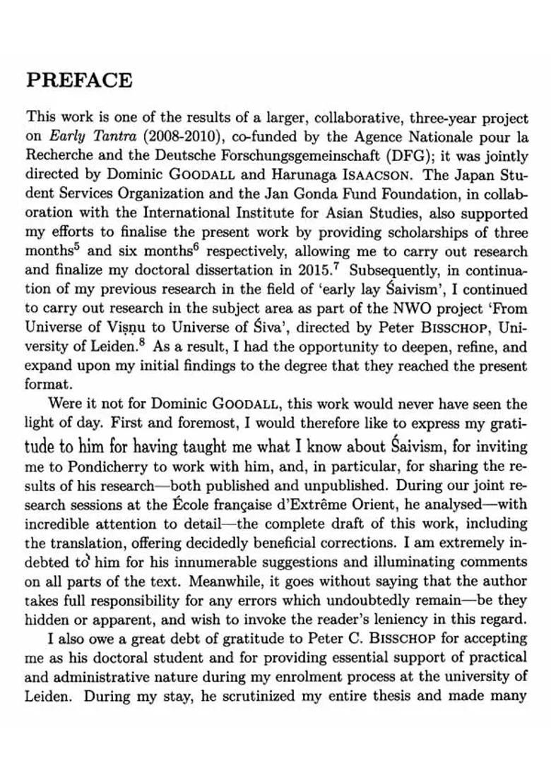 Nisvasa Mukhatattva Samhita- A Preface To The Earliest Surviving Saiva Tantra - Indya