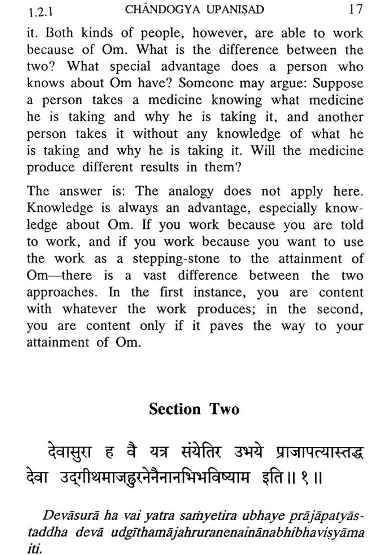 Chandogya Upanisad Following Sankara