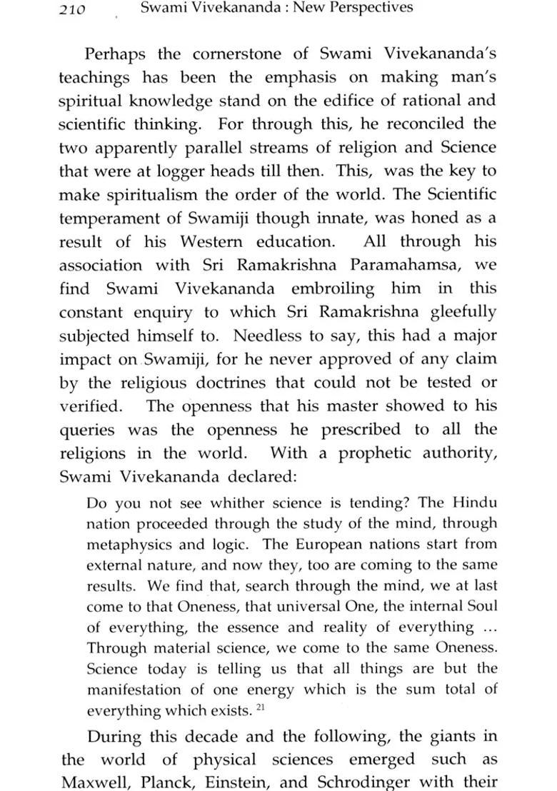 Swami Vivekananda - New Perspectives An Anthology On Swami Vivekananda - Indya