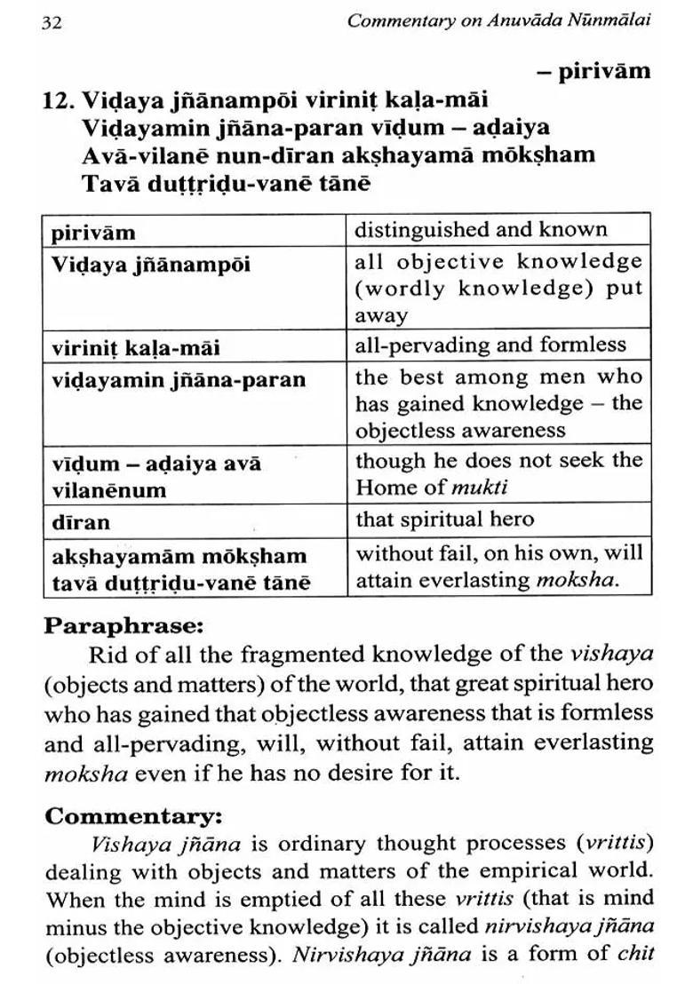 Commentary On Anuvada Nunmalai - Translated Works Of Bhagavan Sri Ramana Maharshi Set Of 2 Volumes - Indya