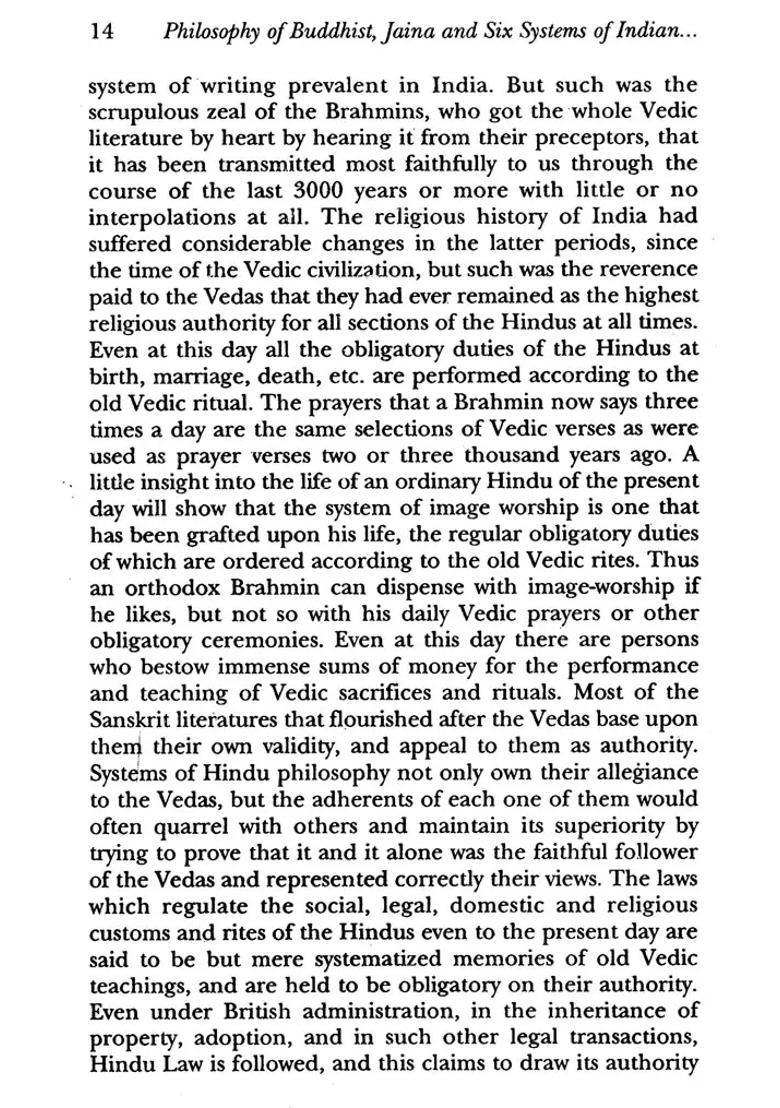 Philosophy Of Buddhist Jaina And Six Systems Of Indian Thought- A History Of Indian Philosophy Vol-I - Indya