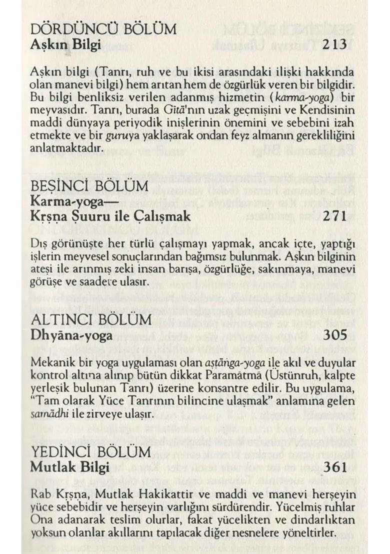 Original Bhagavad-Gita Turkish - Indya