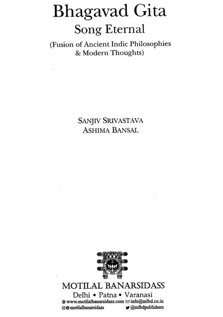 Bhagavad Gita Song Eternal Fusion Of Ancient Indic Philosophies & Modern Thoughts - Indya