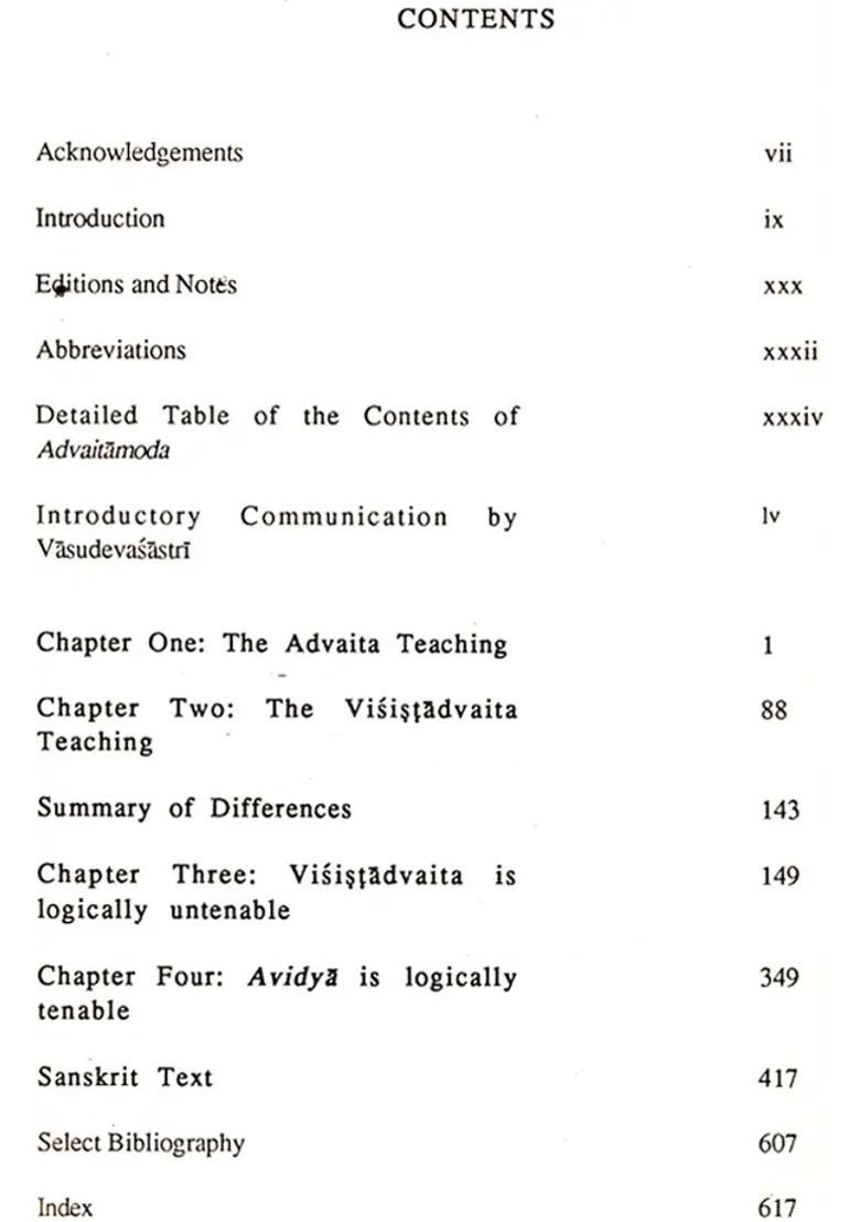 Advaitamoda - A Study Of Advaita And Visistadvaita An Old And Rare Book - Indya