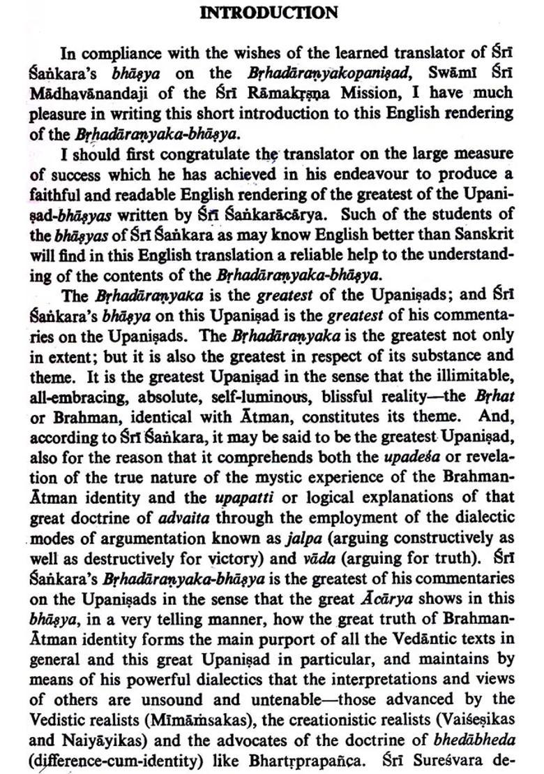 The Brhadaranyaka Upanisad With The Commentary Of Sankaracarya Shankaracharya - Indya